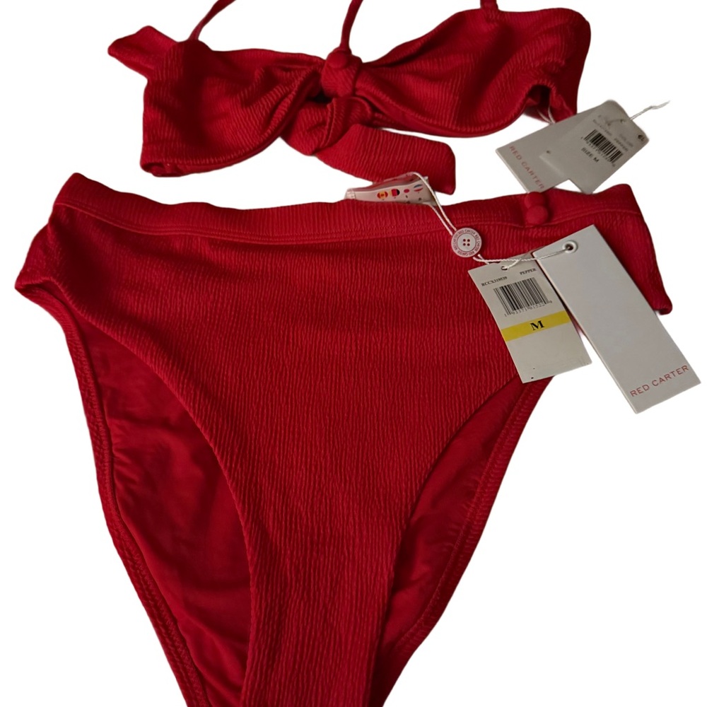 NWT - Red Carter Vibrant Pepper (Red) Bikini 2 pc Set - Medium (8/10) - Picture 3 of 7